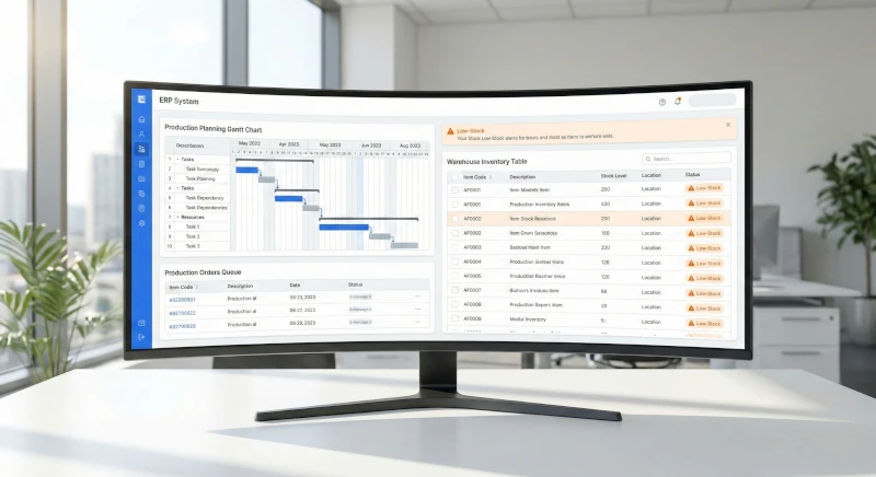 System ERP z planowaniem produkcji i magazynem