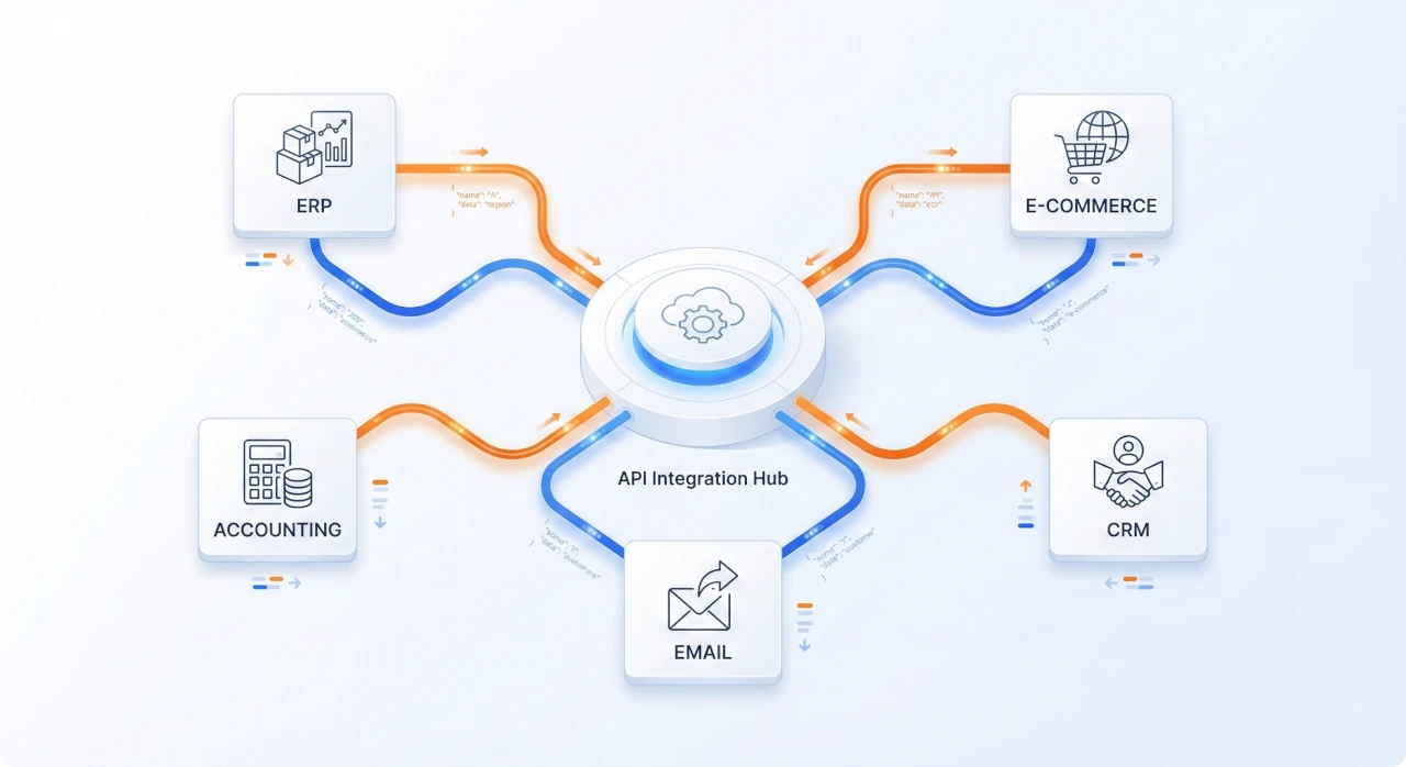 Schemat bezpiecznej integracji API pomiędzy KSeF 2.0 a systemem ERP